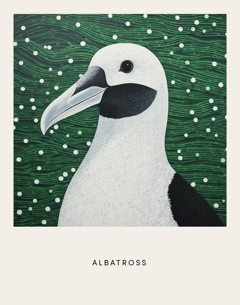 Ohara Koson Inspired Bird Painting Albatross 2 Poster
