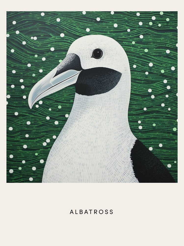 Ohara Koson Inspired Bird Painting Albatross 2 Poster