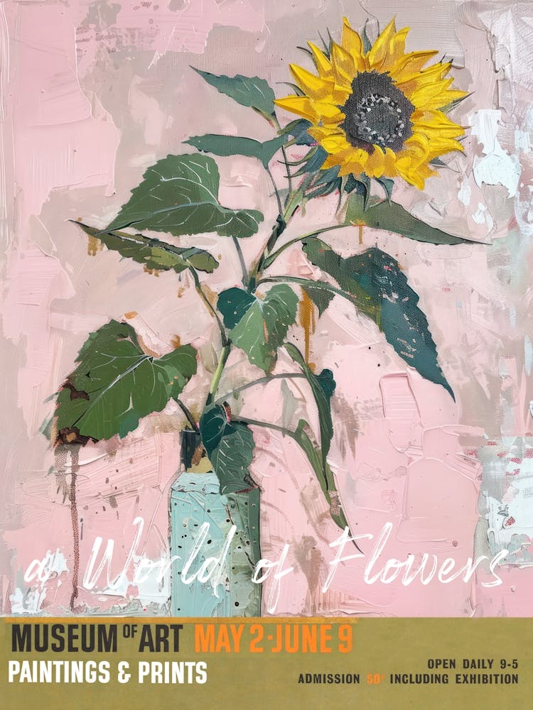 A World Of Flowers, Van Gogh Exhibition Sunflowers 3