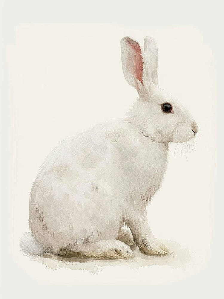 Florida White Rabbit Kids Illustration 2