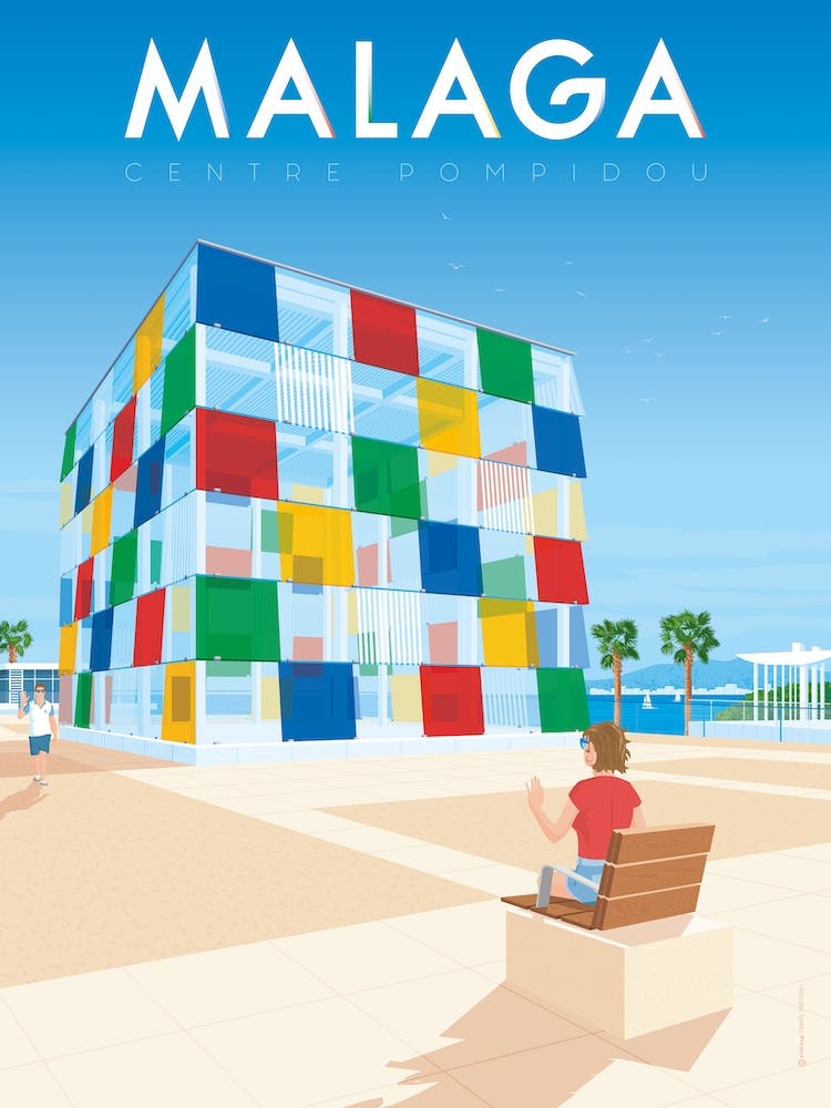 Malaga Andalusia Spain Centre Pompidou