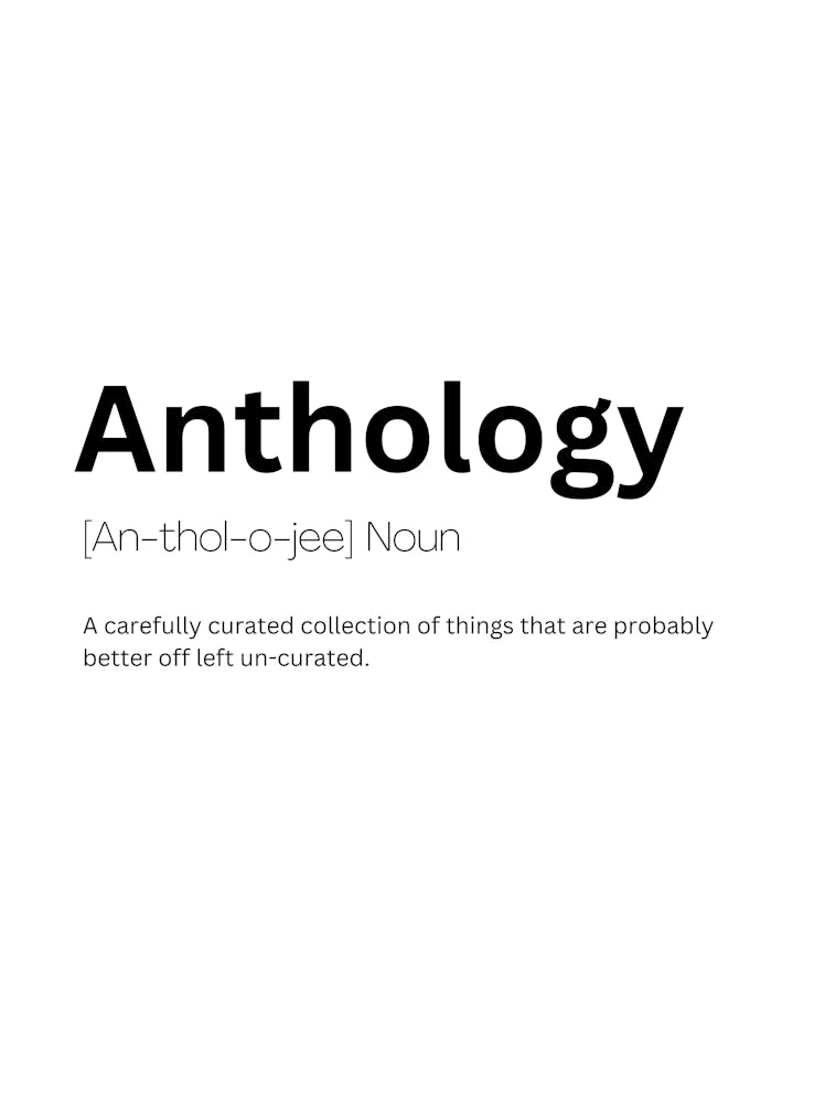 Anthologie Definition Bedeutung