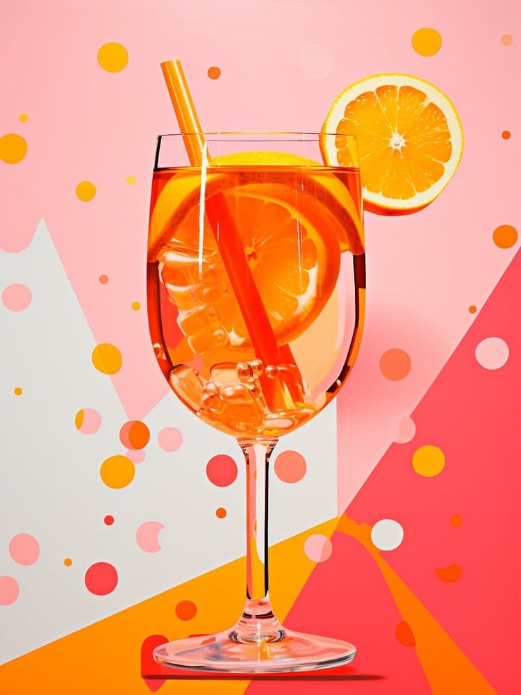 Orange Cocktails Pop Art Inspired 2