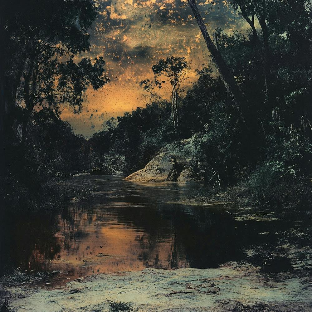 'Sunset In The Forest' 1