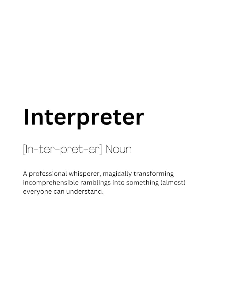 Interpreter Definition Meaning 1