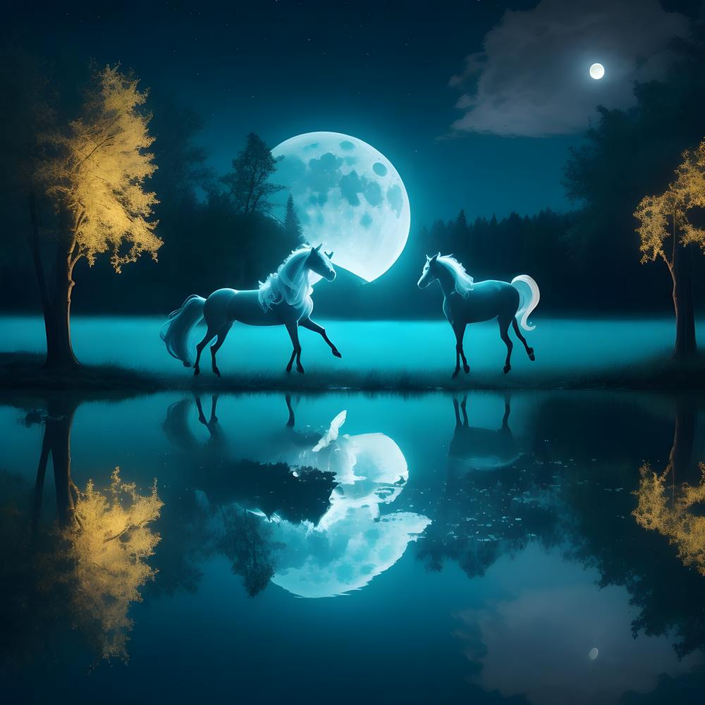 Unicorns In The Moonlight