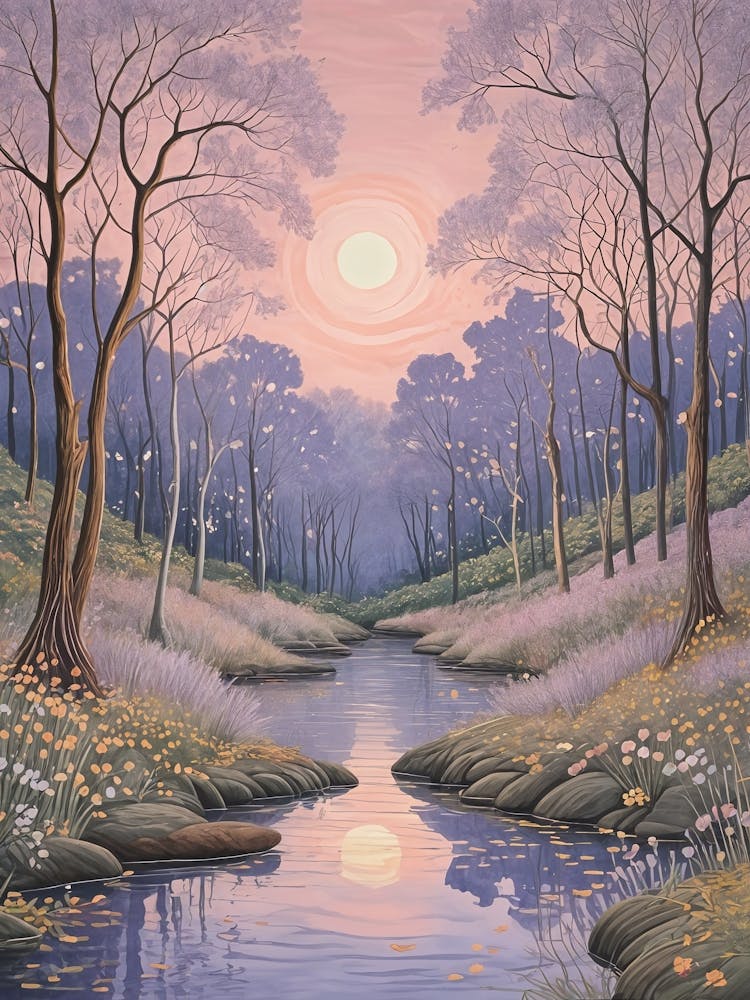 Sunset In The Purple Woods