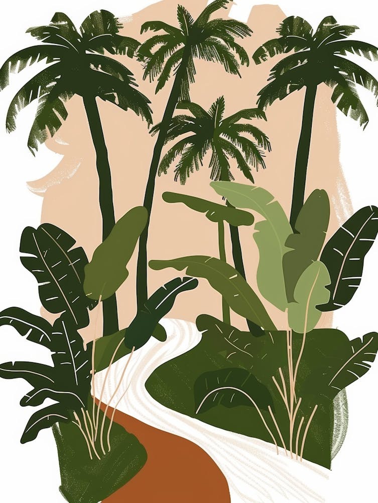 Palm Trees In The Jungle 2