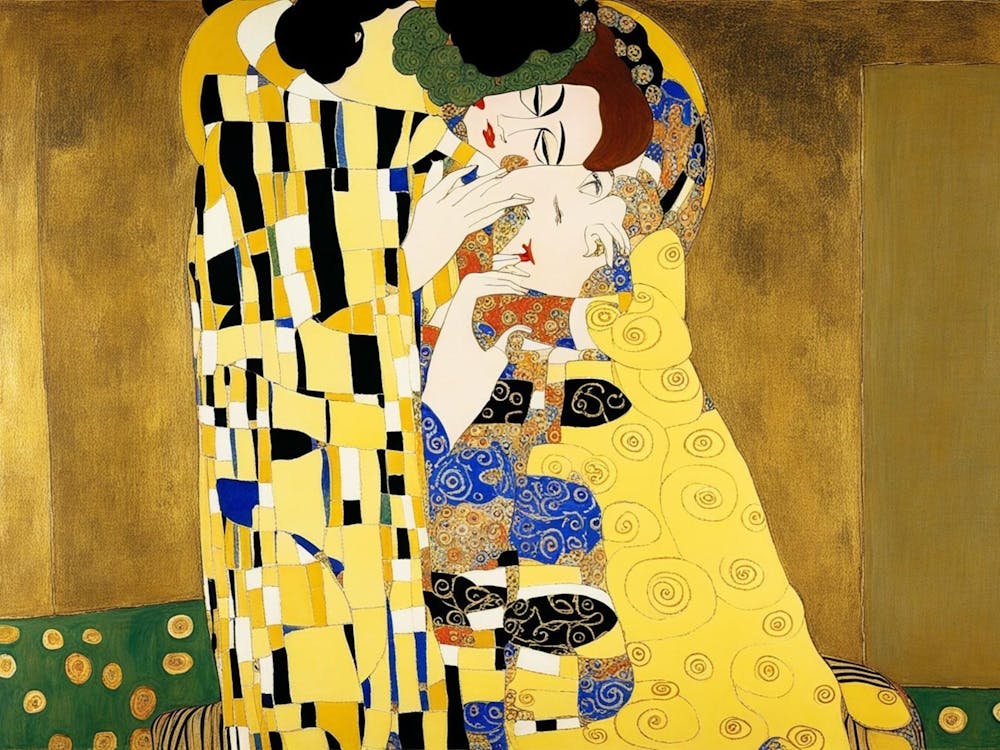 Kiss By Gustav Klimt 2
