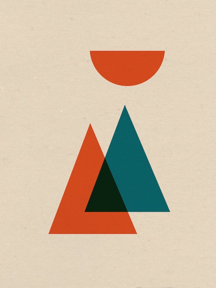 Minimalistisches Berggeometrisch