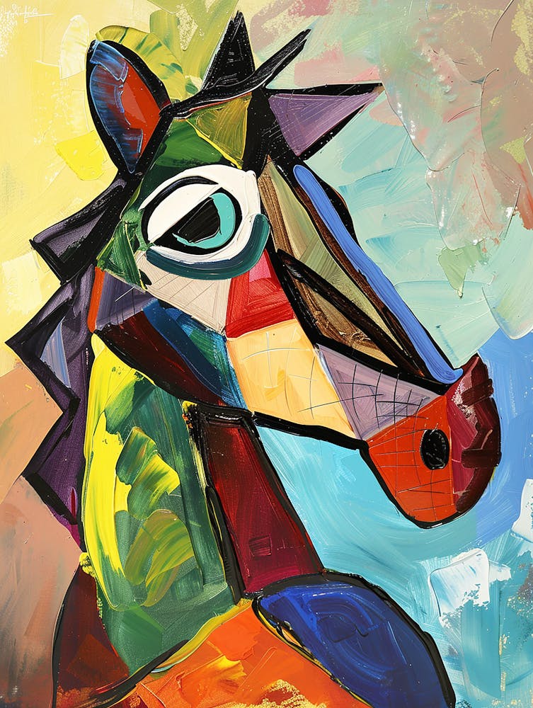 Abstract Horse Painting