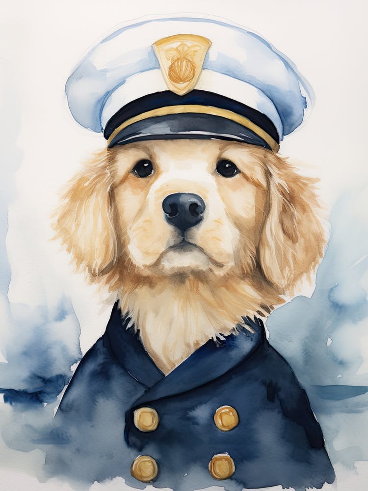 Golden Retriever Sailor