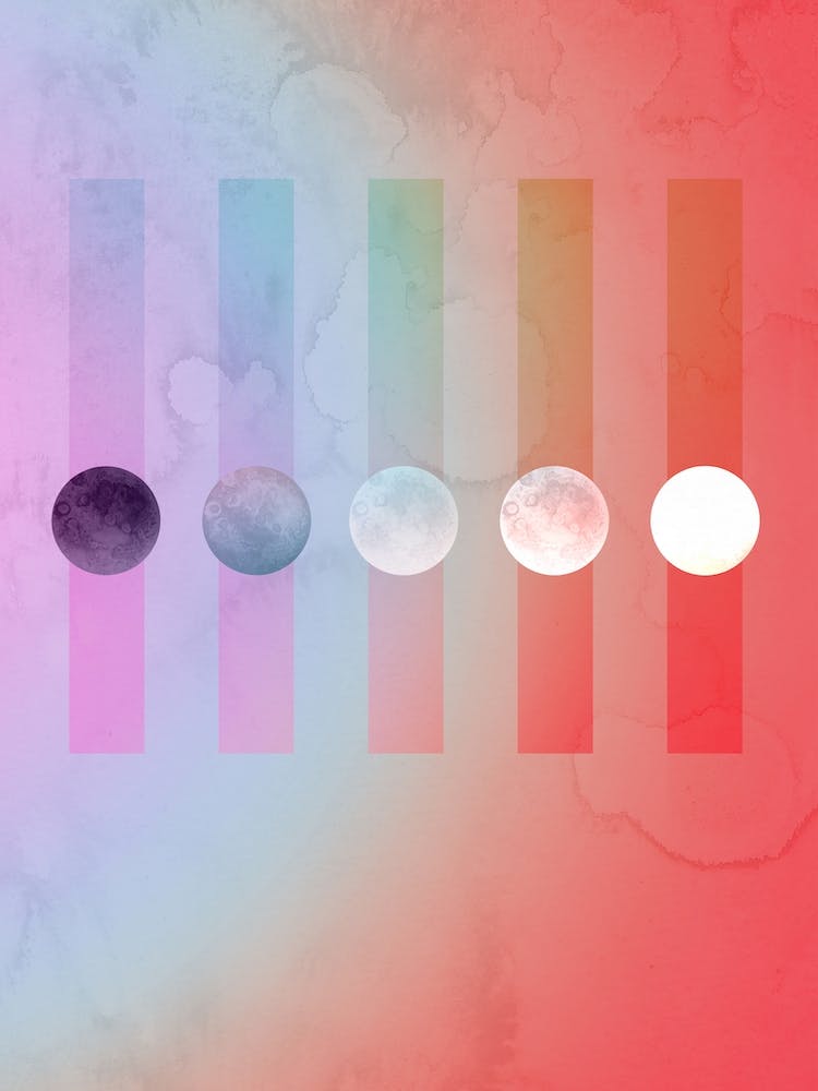Rainbow Moon Gradient