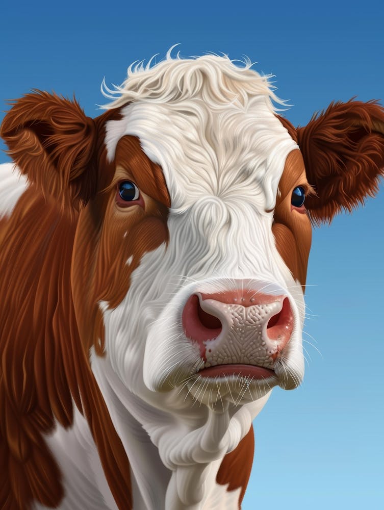 Portrait Of A Cow