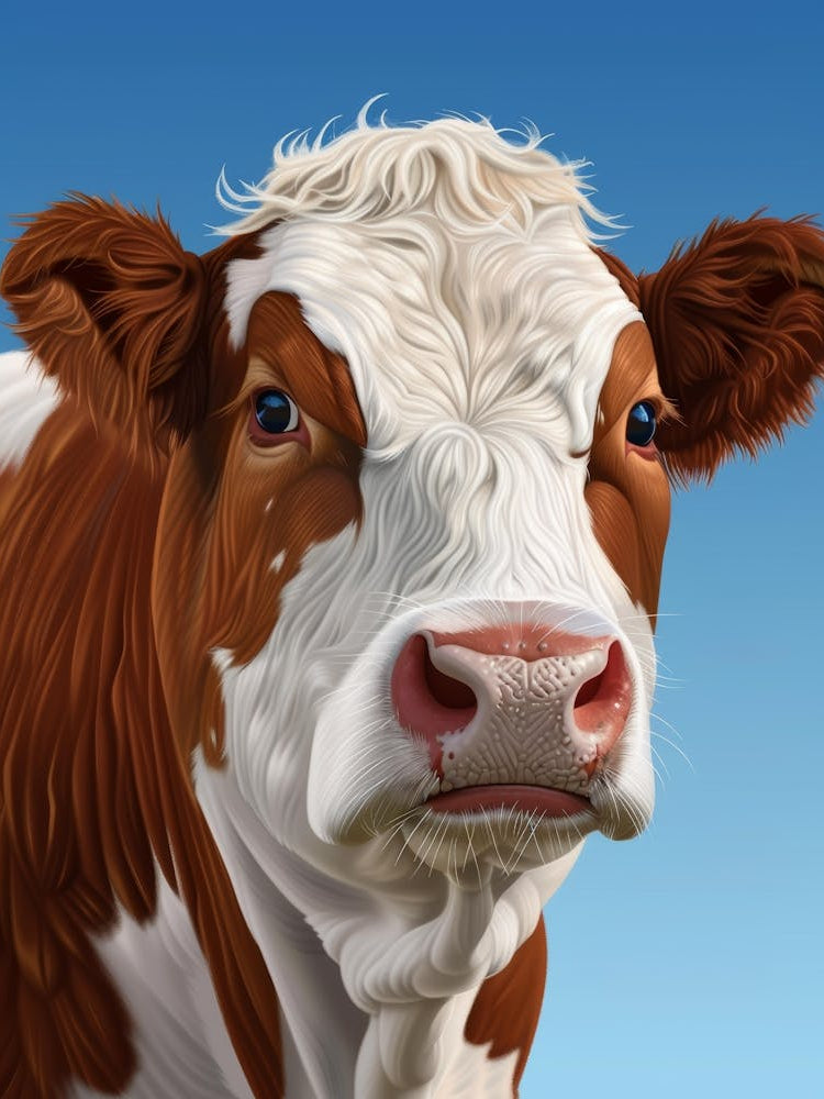 Portrait Of A Cow