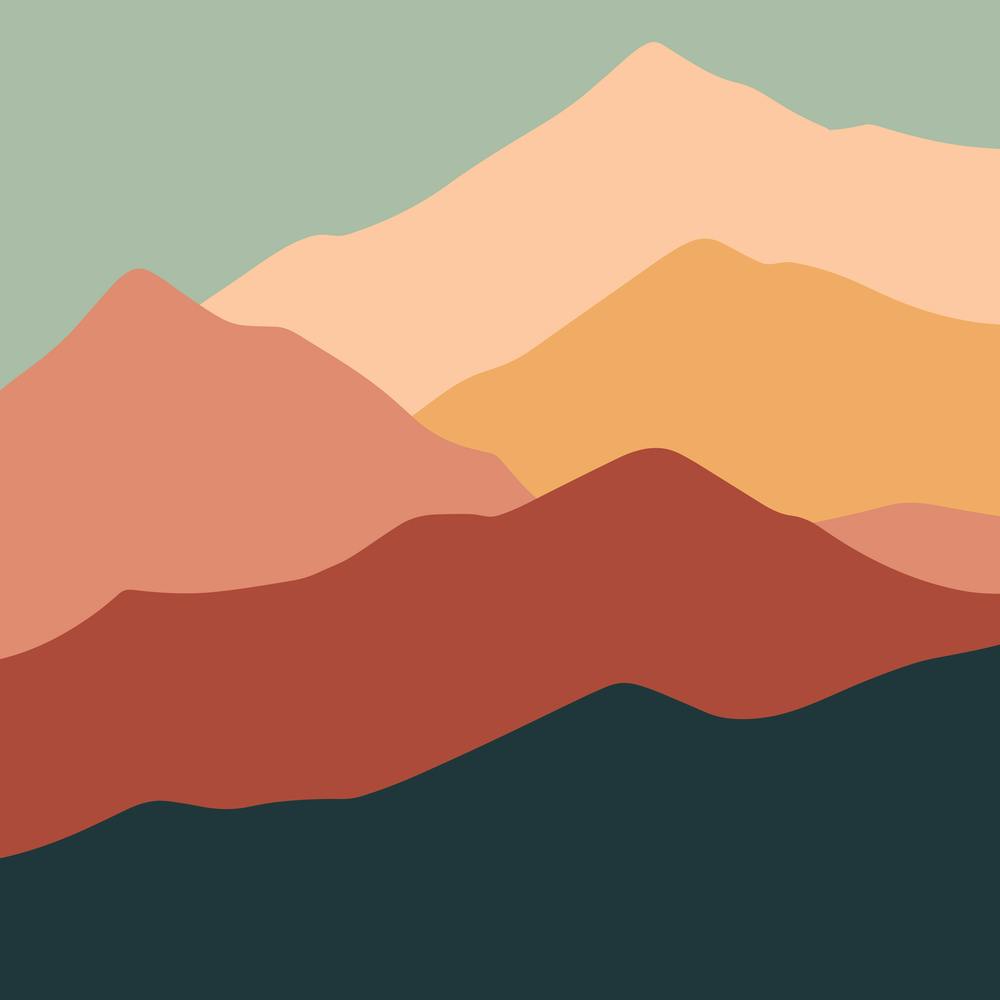 Abstract Mountain Landscape 1