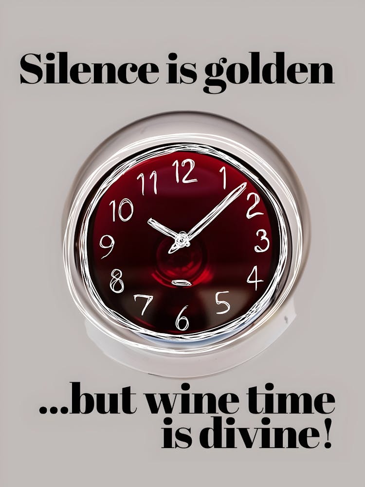 Silence Is Golden But Wine Time Is Divine