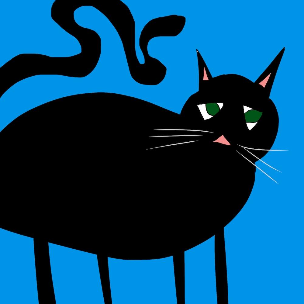 Chat aux yeux tristes Carré