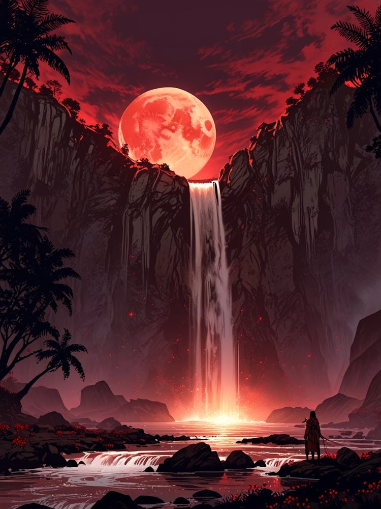 Hawaiian Waterfall
