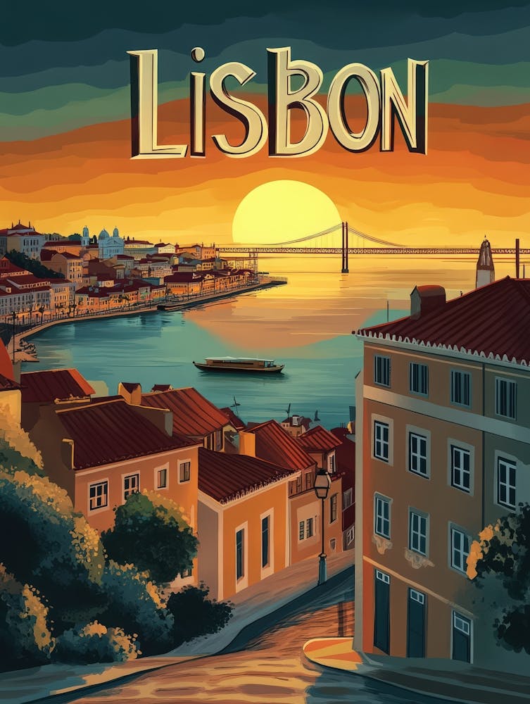 Aihrgdesign A Mid Century Modern Travel Poster For Lisbon Sho 60c0f126 Bea8 4216 B6b8 F6a4ec8b968b 0