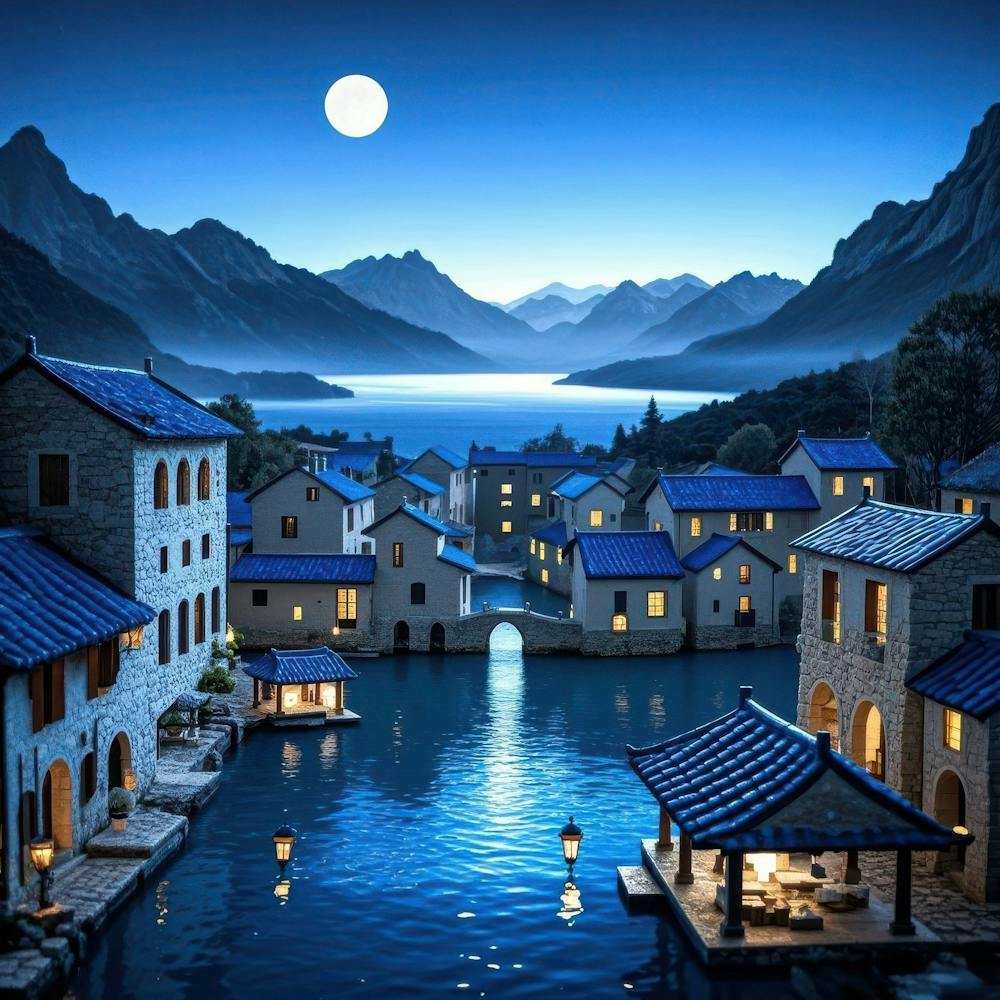 Village At Night