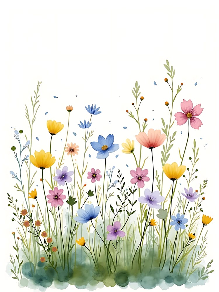 Elegant Blue Wish Petals