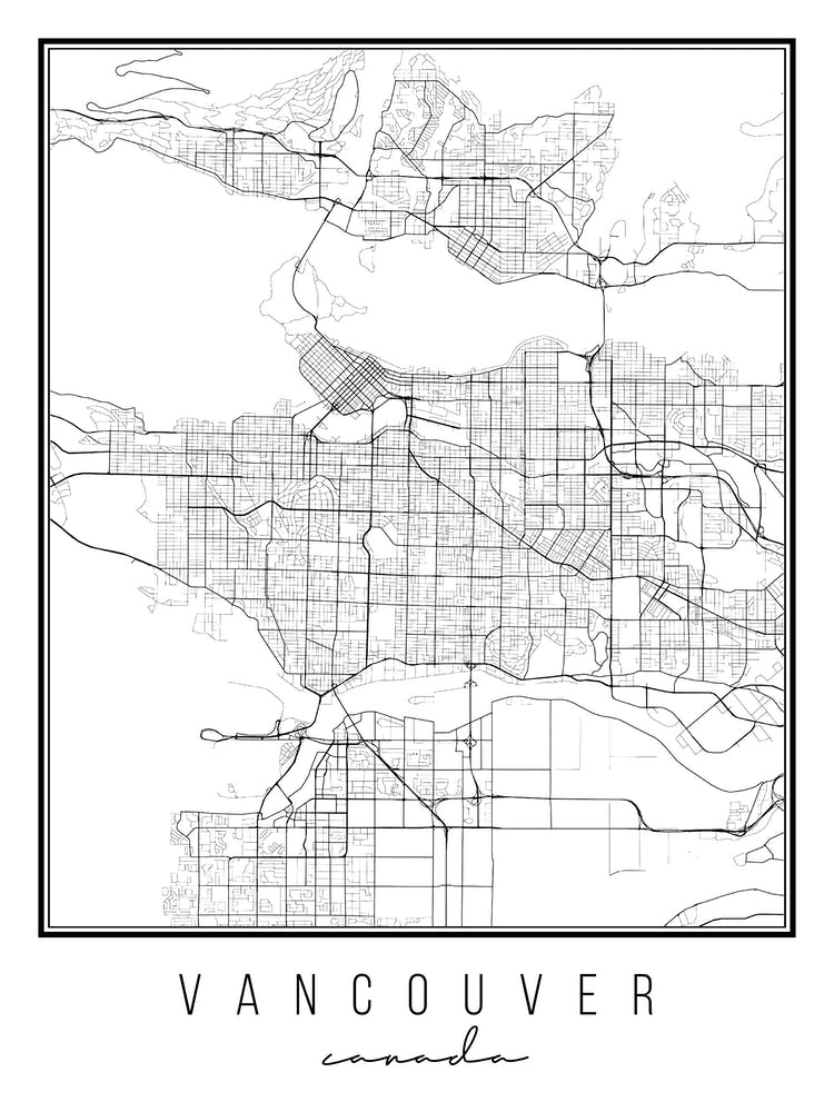 Vancouver Canada Street Map