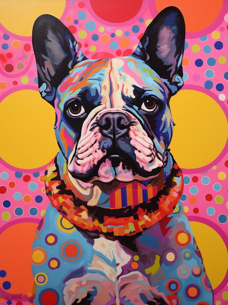 French Bulldog Dots