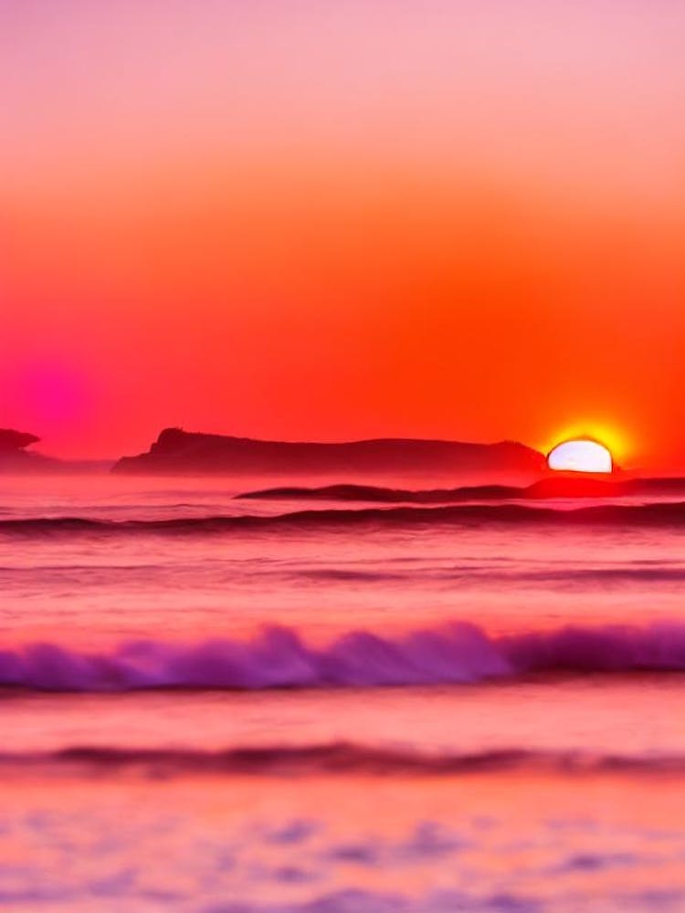 Anjuna Beach, Goa, Indien Pinker Strand
