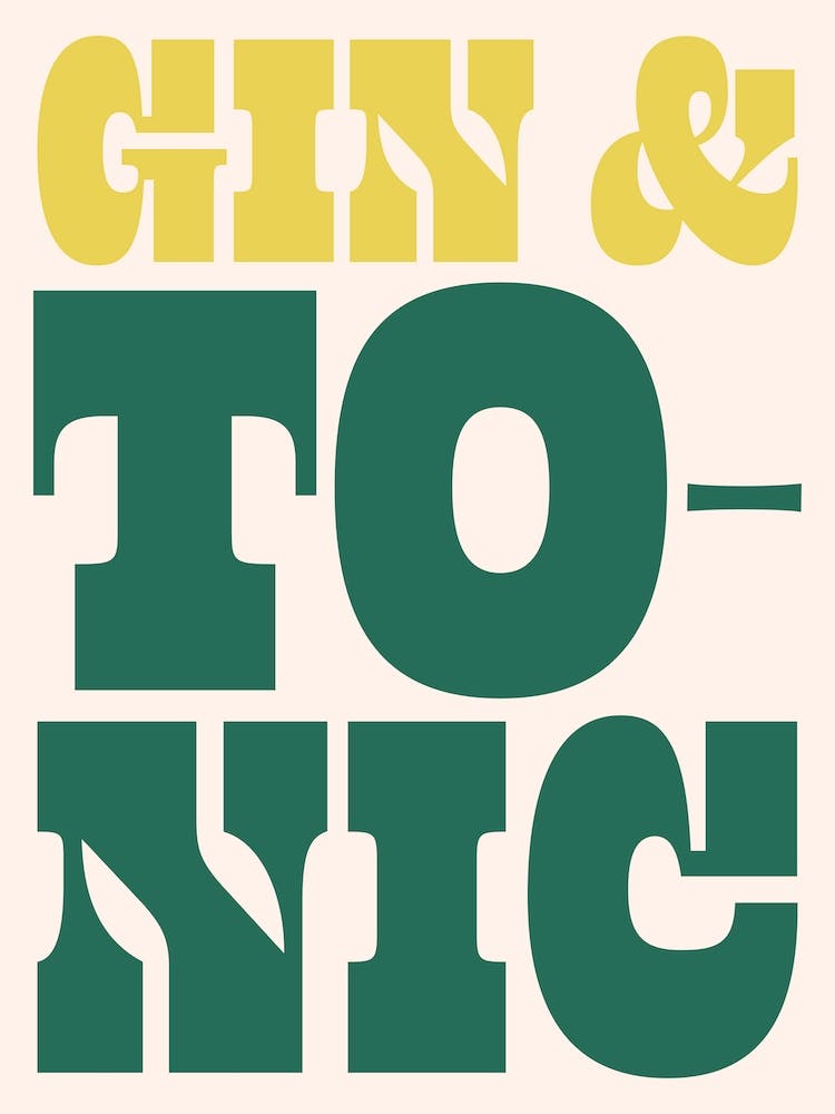 Gin And Tonic Cocktail