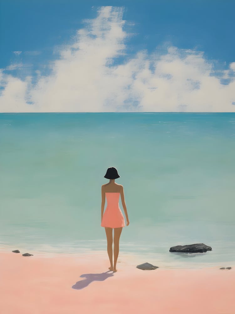 Girl At The Beach 1