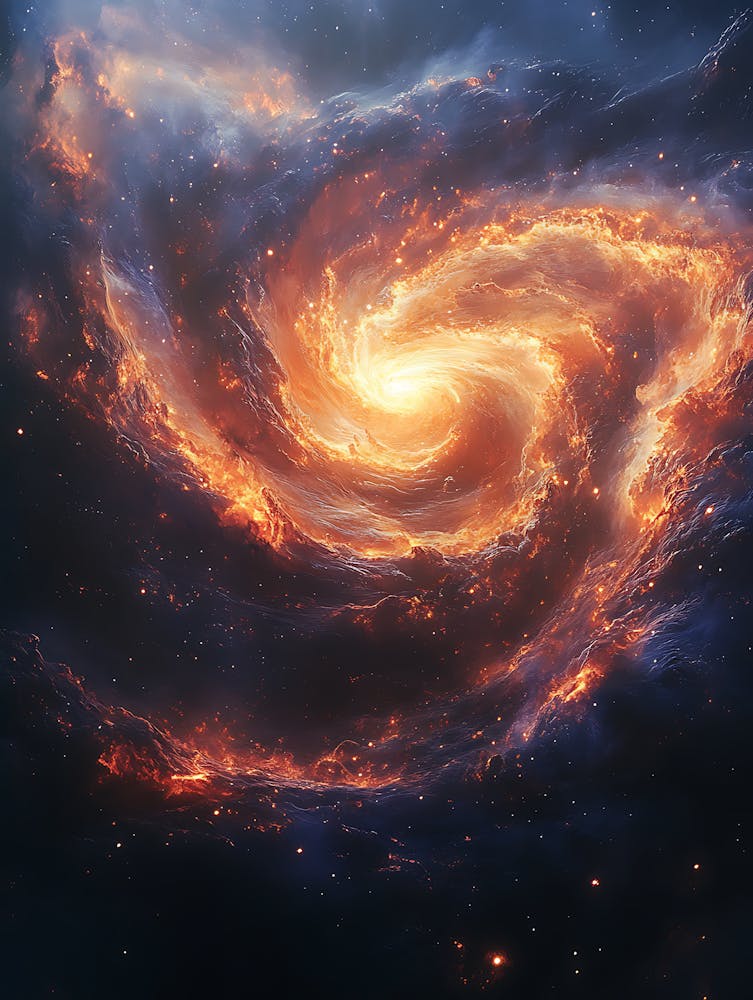 Spiral Galaxy In Space