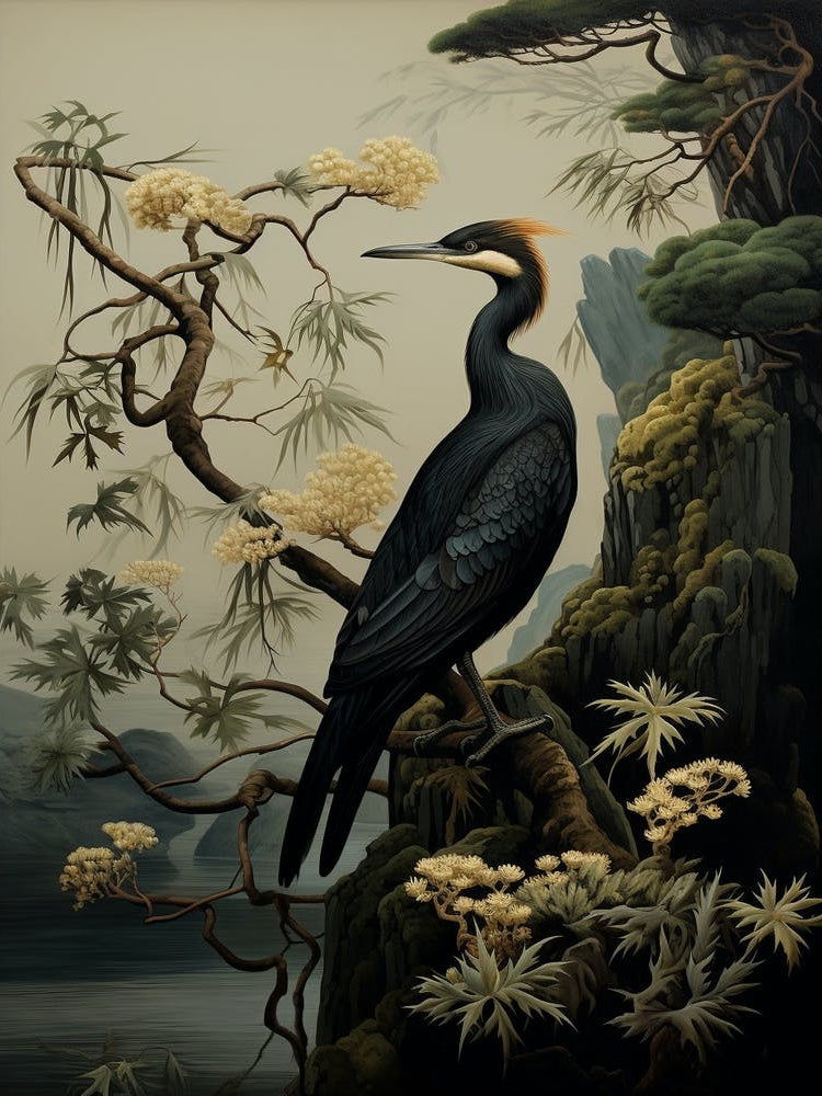 Dark And Moody Botanical Cormorant 3