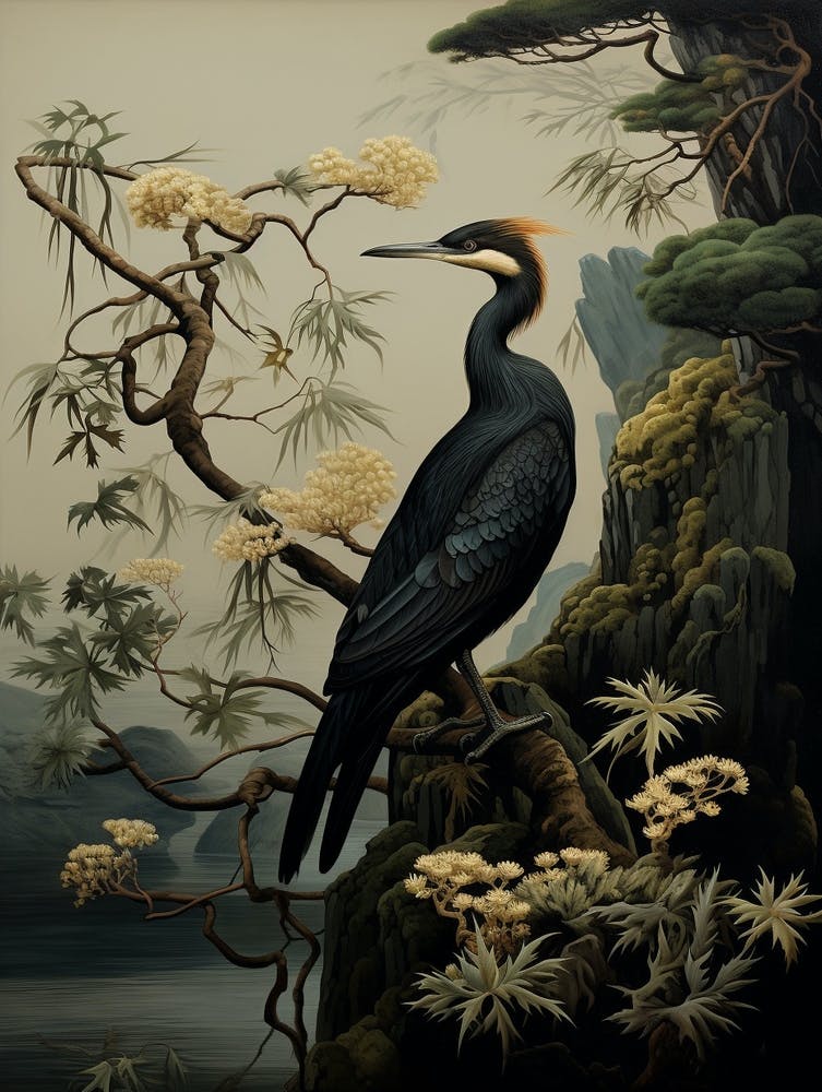 Dark And Moody Botanical Cormorant 3