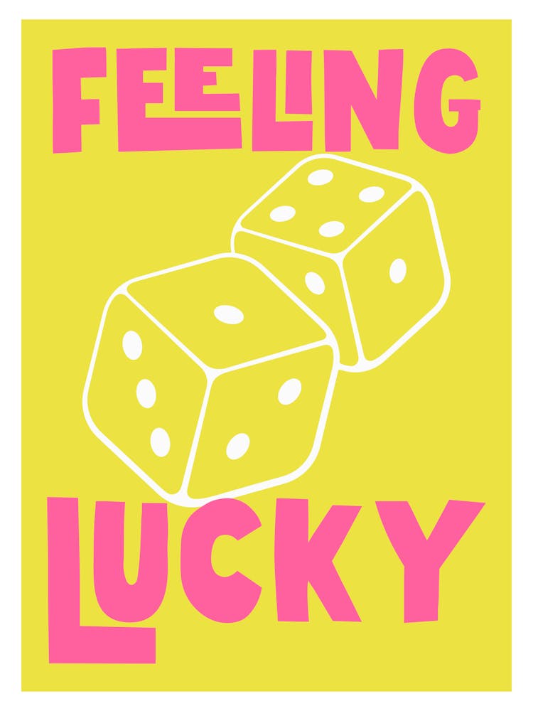 Feeling Lucky Bright - Yellow and Bright Pink