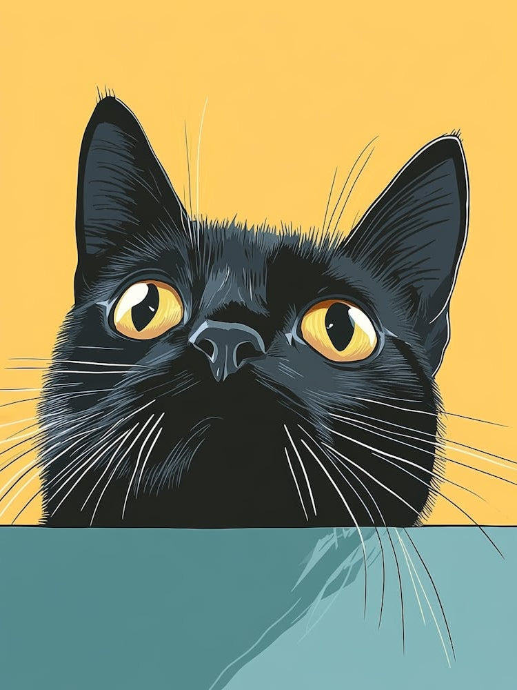 Black Cat Canvas Print 13