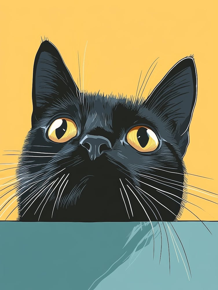 Black Cat Canvas Print 13