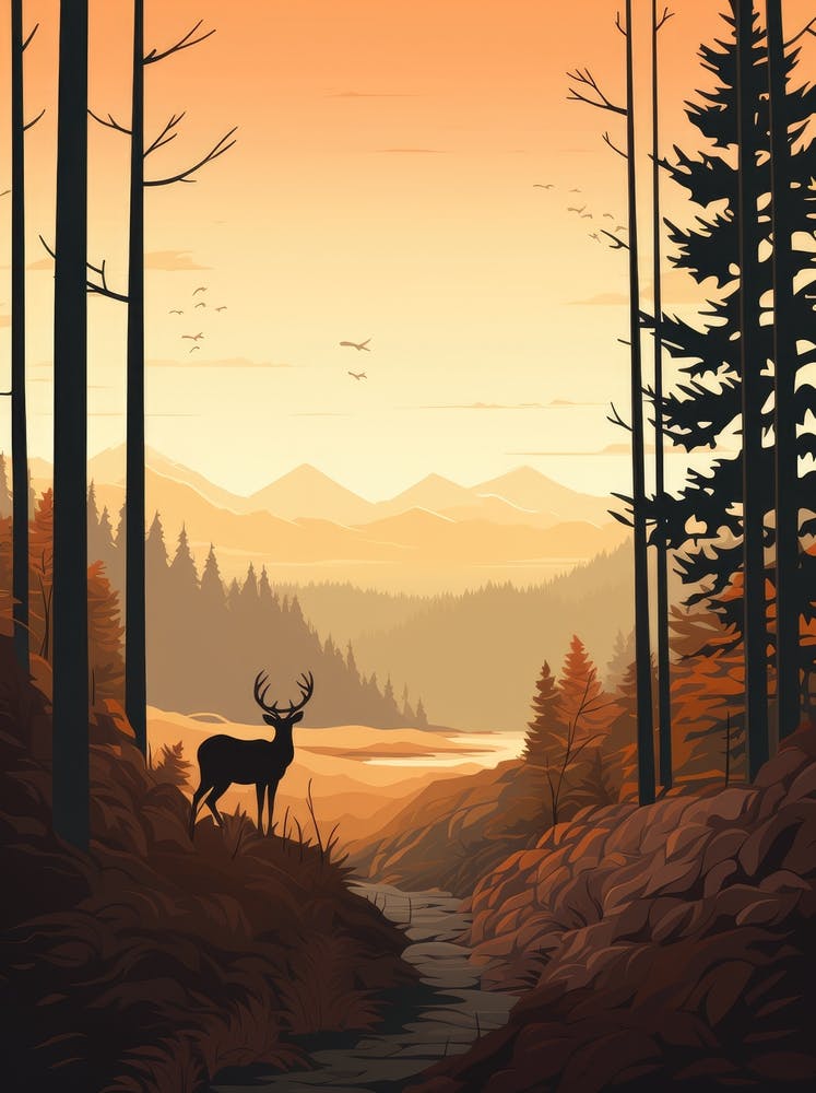 Deer In The Forest 3