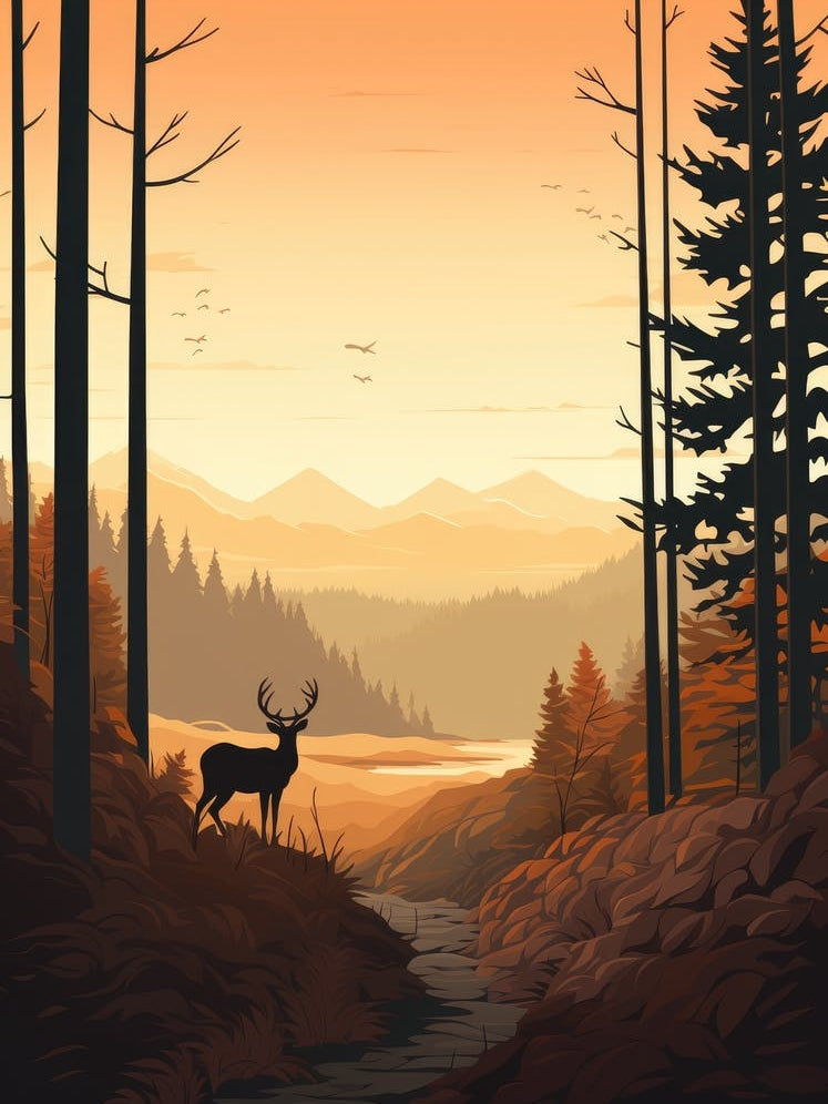 Deer In The Forest 3