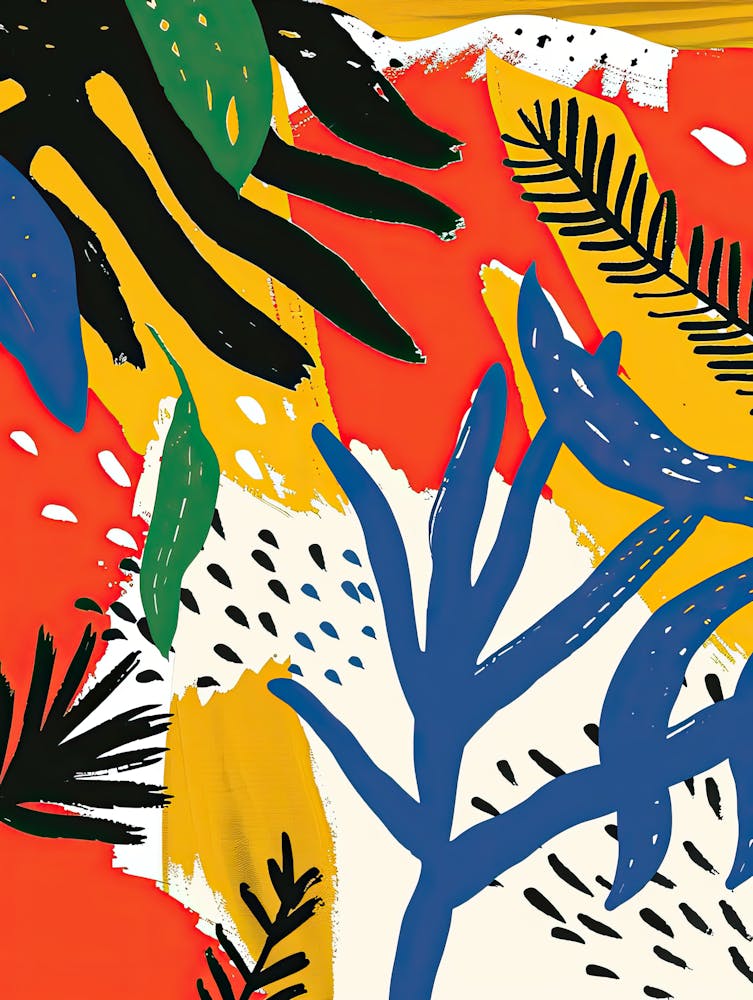 Whispering Leaves Matisse Style