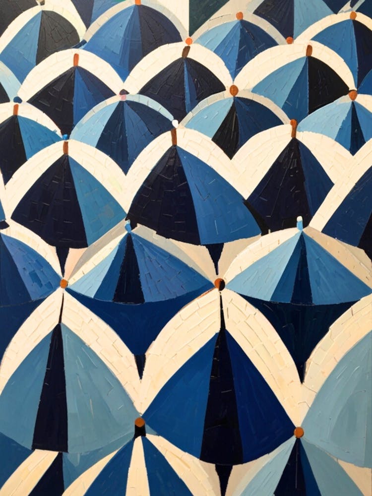 Blue Umbrellas