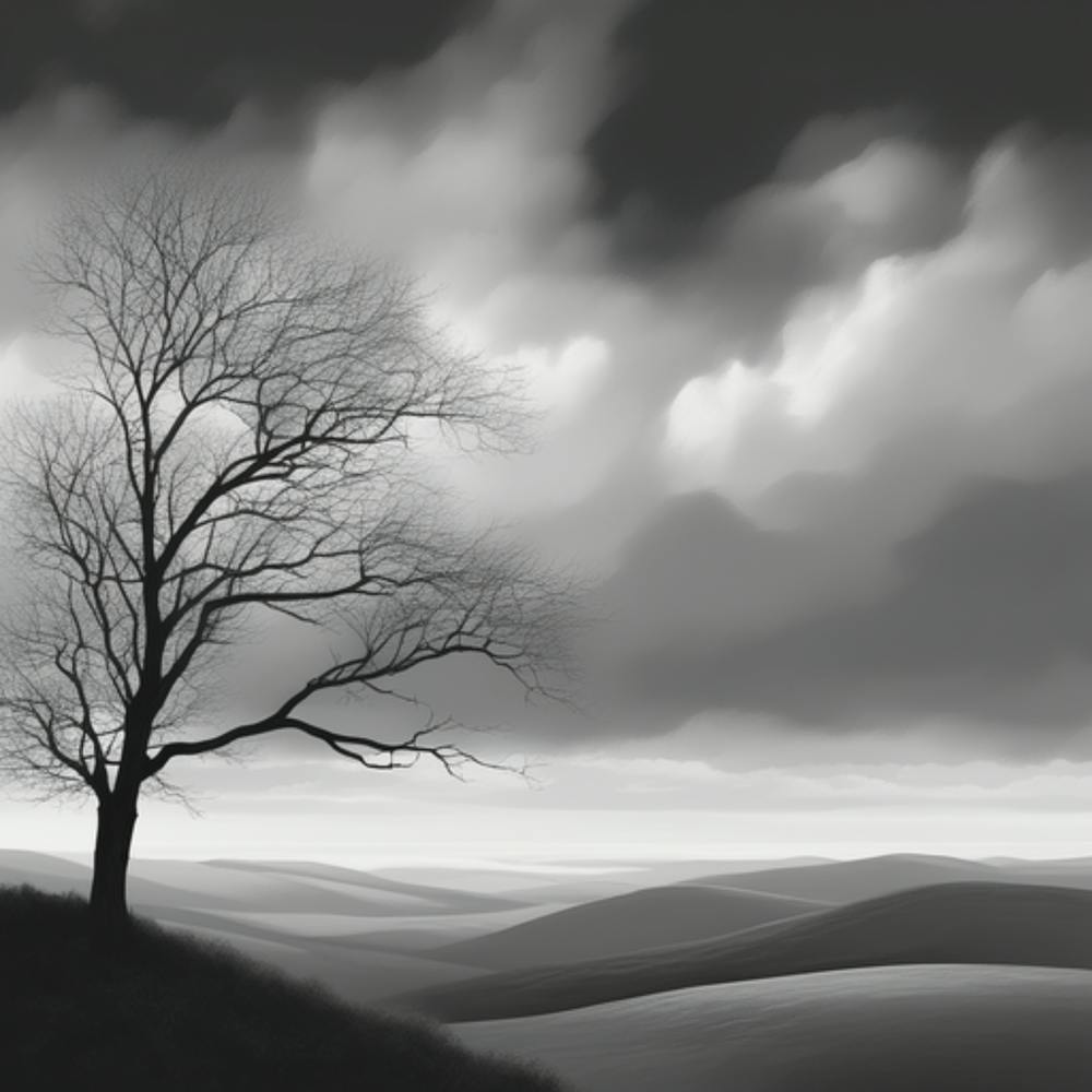 Lone Tree On A Hill