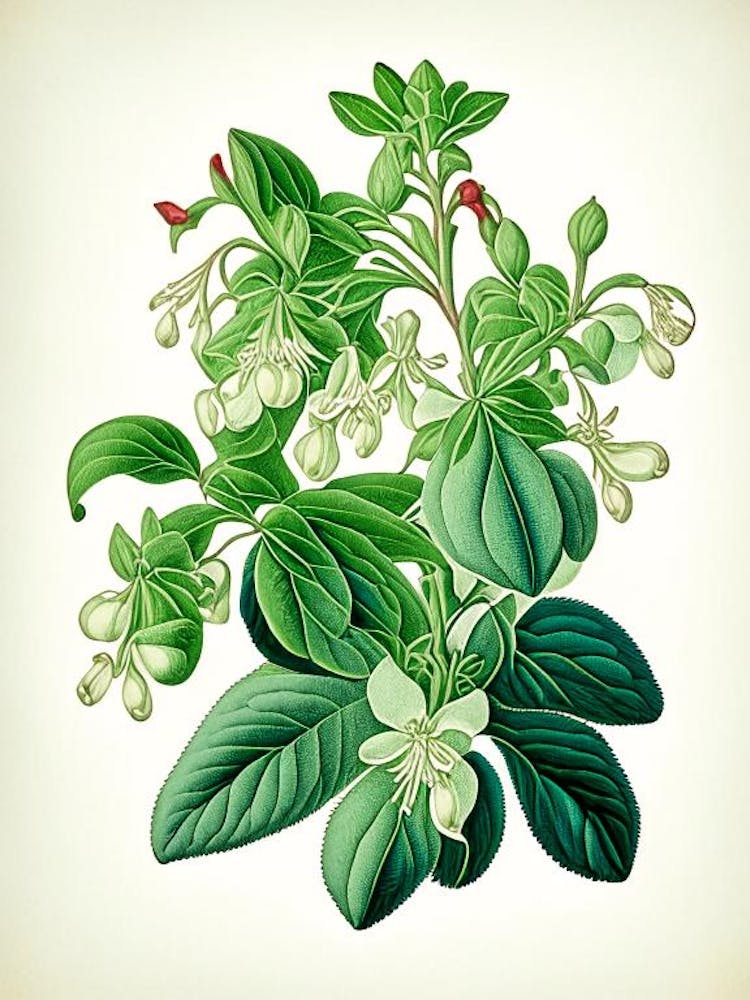 Wintergreen Herb Vintage Botanical