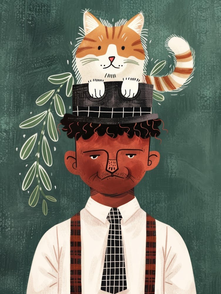 Cat On A Hat 1