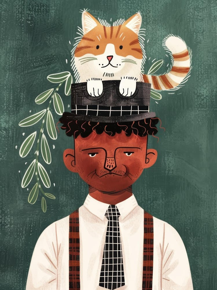 Cat On A Hat 1