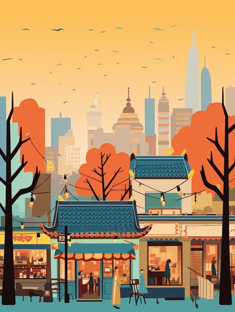 China Travel Illustration