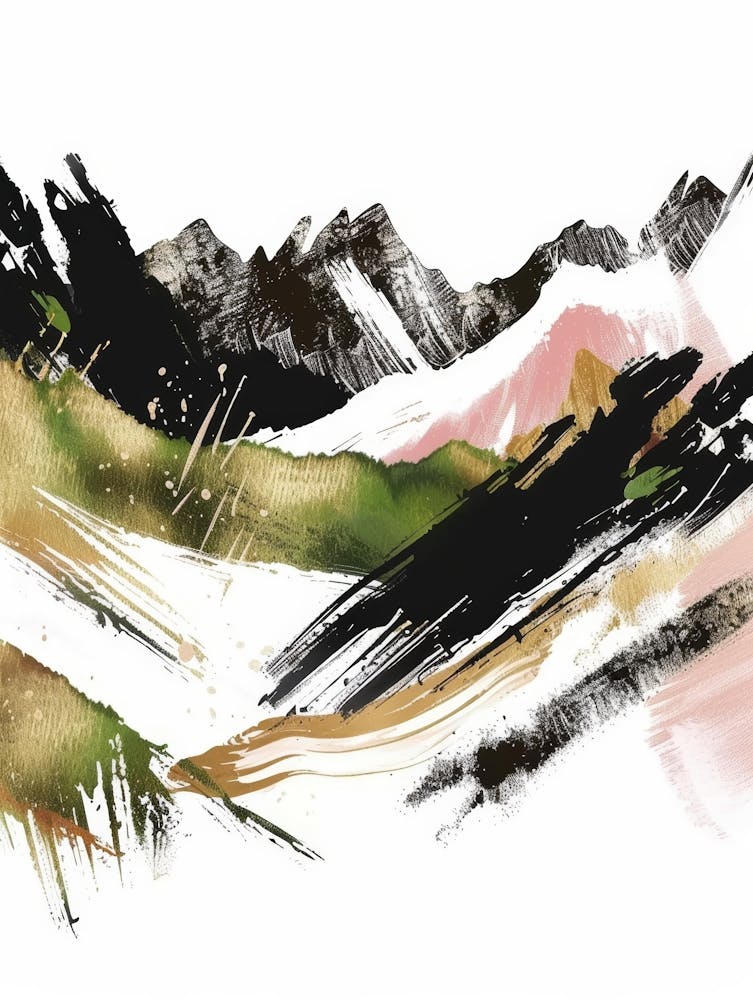 Abstract Mountain Painting 15