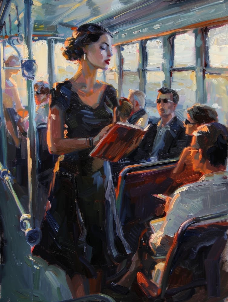 Woman On A Bus