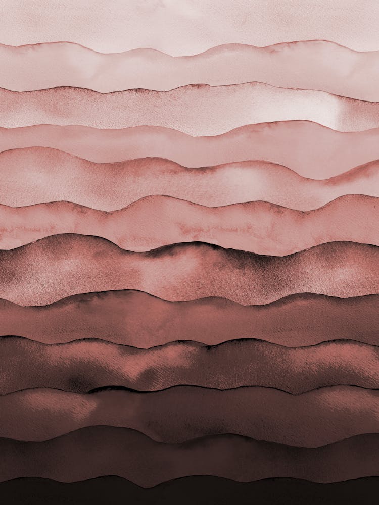 Pink And Black Abstract Painting