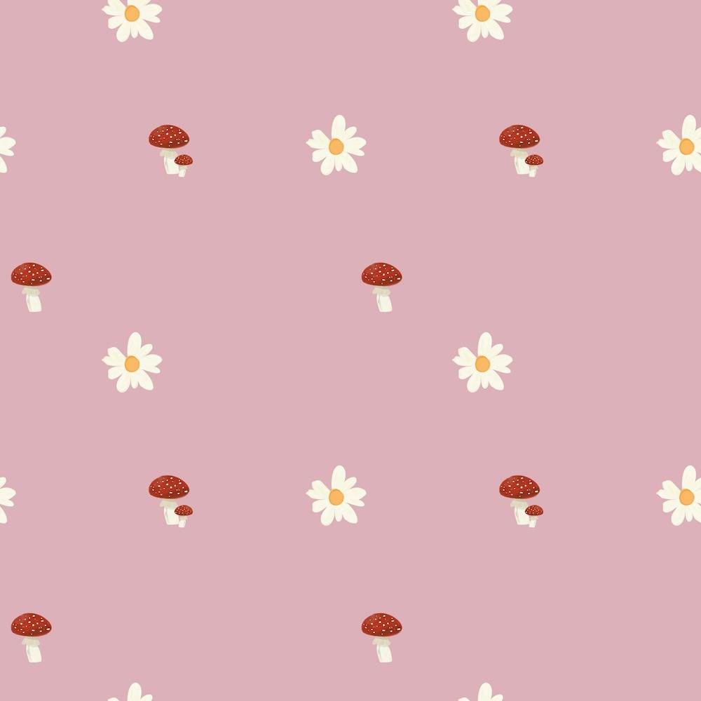 Mushrooms And Daisys